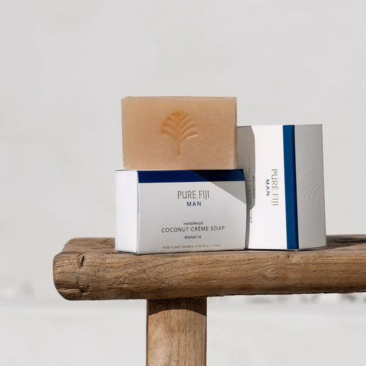 Pure Fiji - MAN Handmade Coconut Creme Soap 110g- Mana'ia