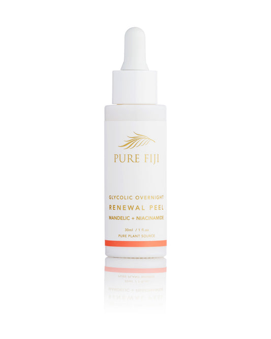 Pure Fiji - Glycolic Overnight Renewal Peel with Mandelic + Niacinamide 30ml