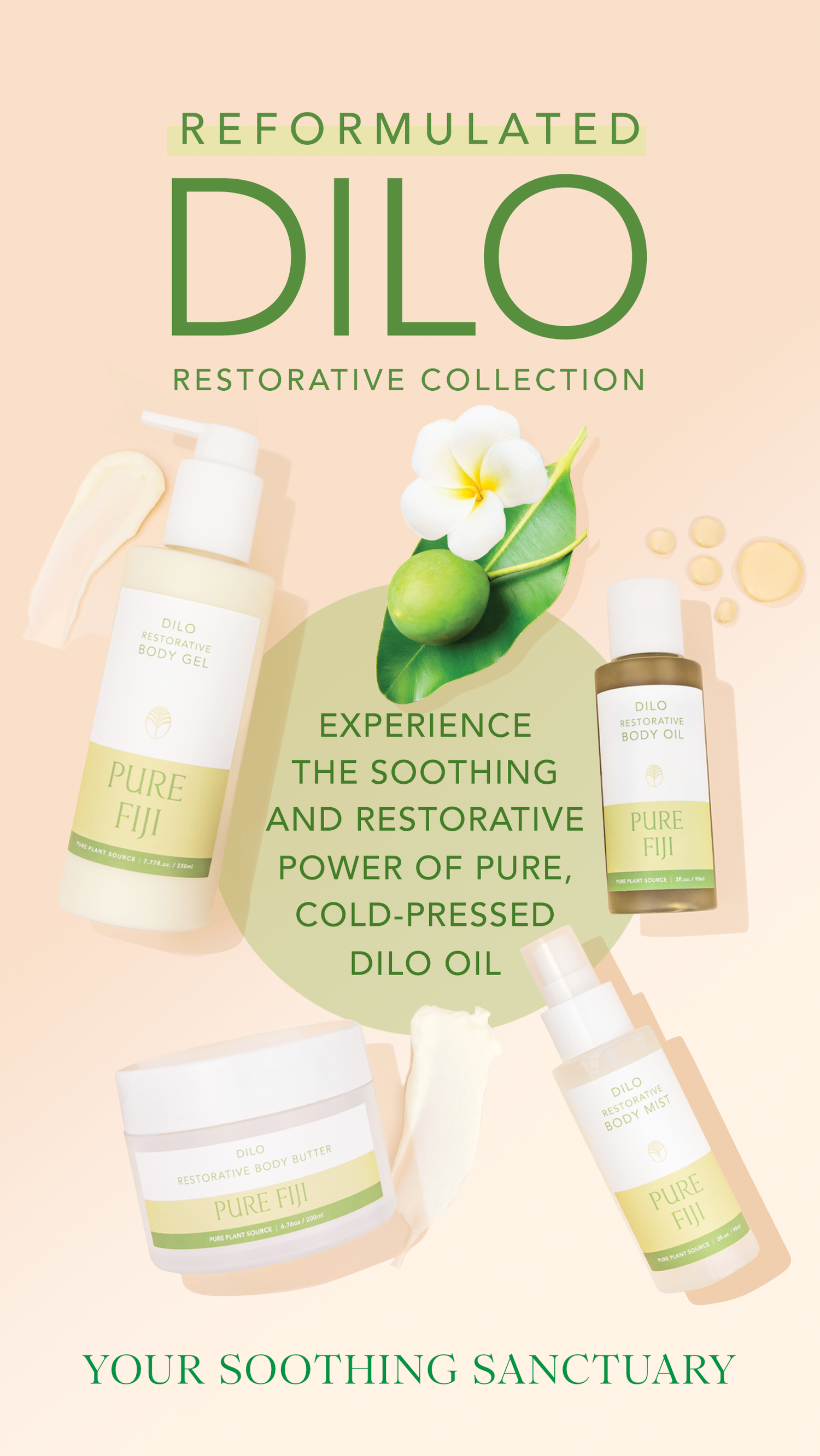 Pure Fiji's reformulated Dilo Restorative Collection