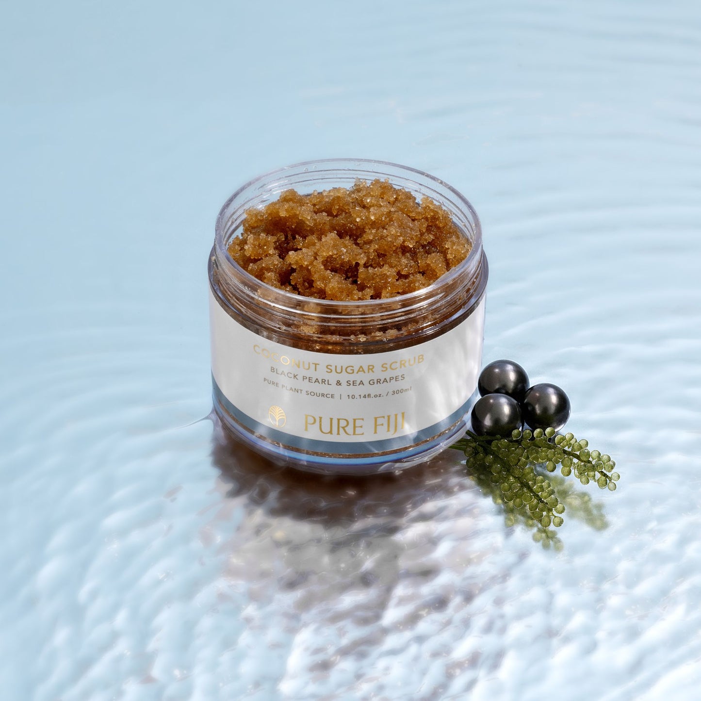 Pure Fiji - Black Pearl & Sea Grapes Sugar Scrub (300ml)