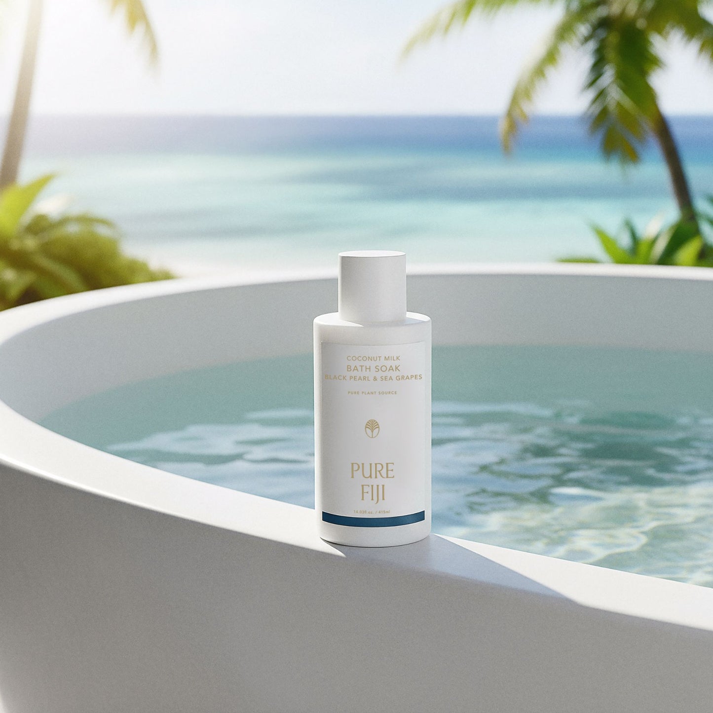 Pure Fiji - Black Pearl & Sea Grapes Milk Bath Soak (415ml)