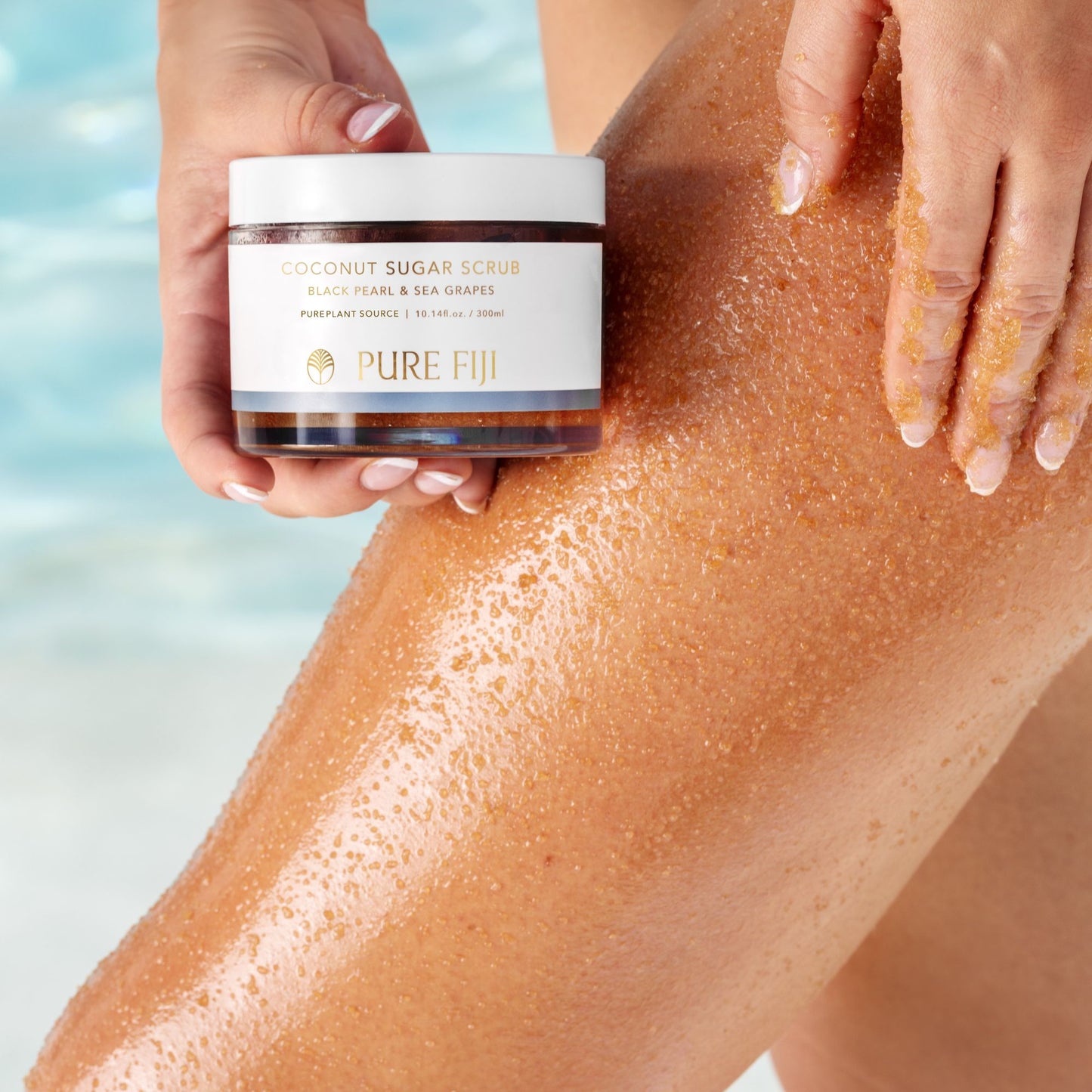 Pure Fiji - Black Pearl & Sea Grapes Sugar Scrub (300ml)