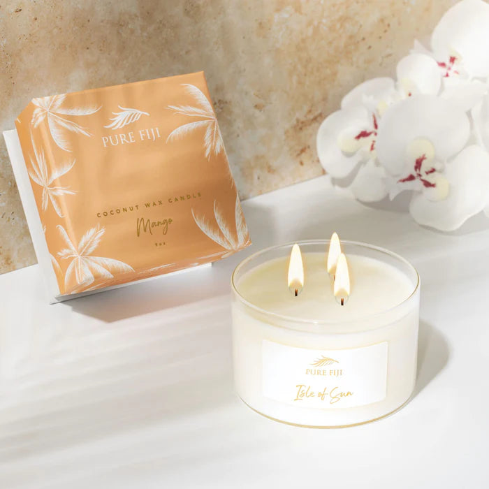 Pure Fiji - Palm Collection- Coconut Wax Candle - Mango