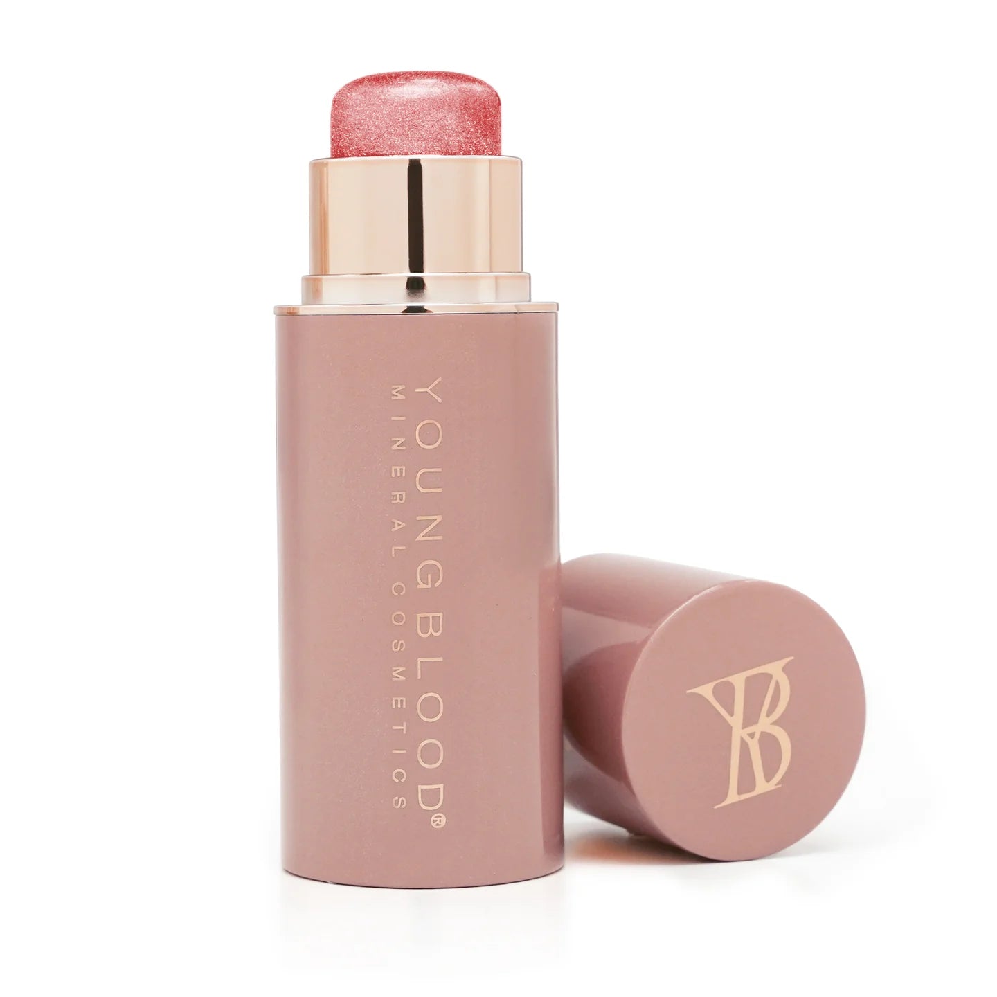 YoungBlood Mineral Cosmetics - Pro Glow Crème Highlighter Stick - Tryst - Pinched Pink Shimmer