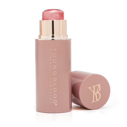 YoungBlood Mineral Cosmetics - Pro Glow Crème Highlighter Stick - Tryst - Pinched Pink Shimmer