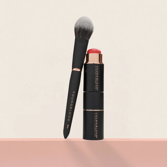 YoungBlood Mineral Cosmetics - LUXE Makeup Brushes- YB14 Multi-Tasker Crème Blush Brush
